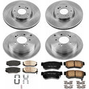 PowerStop OE Stock Replacement Low-Dust Ceramic Brake Pad and Rotor Kit