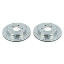 PowerStop Evolution Drilled Slotted Rotors Pair Rear For Chevy Silverado 1500
