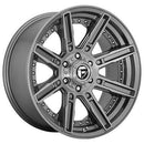 20X10 Fuel D710 ROGUE PLATINUM BRSH-GNMTL-TTC 5X127 ET-18 wheel/rim
