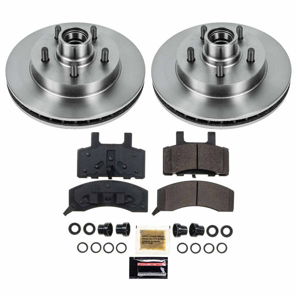 PowerStop OE Stock Replacement Low-Dust Ceramic Brake Pad and Rotor Kit