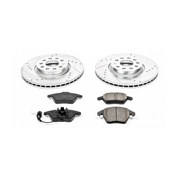 PowerStop Z23 Daily Driver Carbon-Fiber Ceramic Brake Pad and Drilled & Slotted