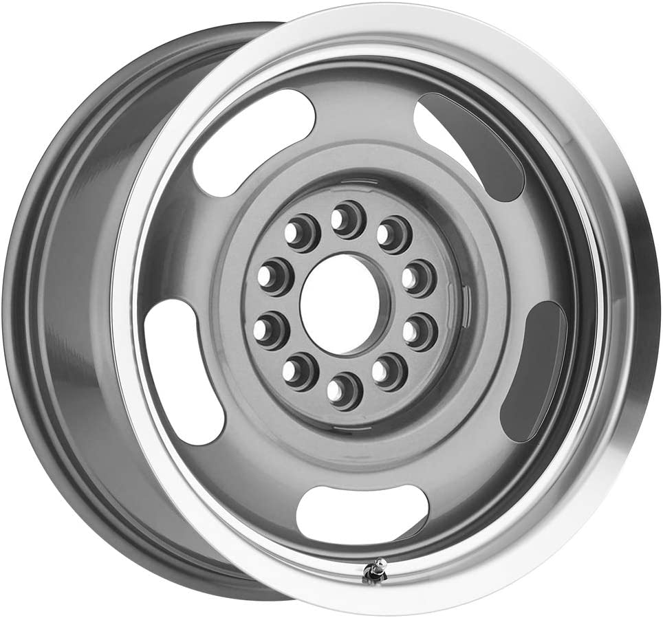 Vision 55 Rally Gunmetal Machined Lip 17X7 5x4.75 (5x120.65) ET0 wheel