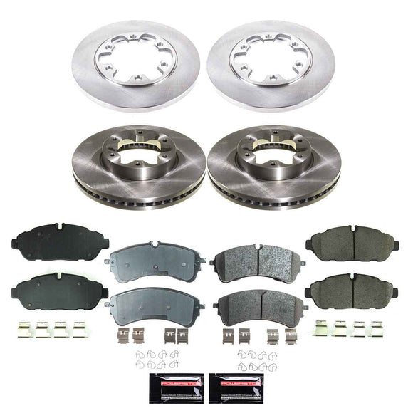 PowerStop OE Stock Replacement Low-Dust Ceramic Brake Pad and Rotor Kit