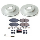 PowerStop Genuine Geomet Coated Rotor and Carbon-Fiber Ceramic Brake Pad Kit