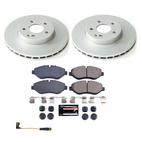 PowerStop Genuine Geomet Coated Rotor and Carbon-Fiber Ceramic Brake Pad Kit