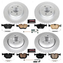PowerStop Genuine Geomet Coated Rotor and Carbon-Fiber Ceramic Brake Pad Kit