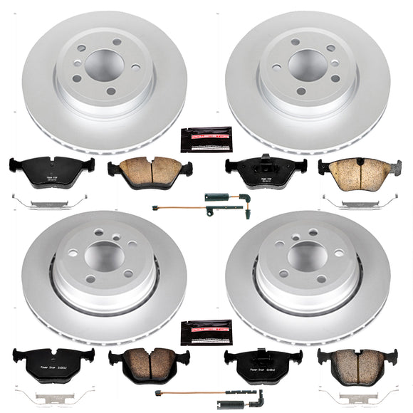 PowerStop Genuine Geomet Coated Rotor and Carbon-Fiber Ceramic Brake Pad Kit