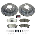 PowerStop Z36 Carbon-Fiber Ceramic Brake Pad with Drilled and Slotted Rotor Kit
