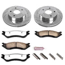 PowerStop Z36 Carbon-Fiber Ceramic Brake Pad with Drilled and Slotted Rotor Kit