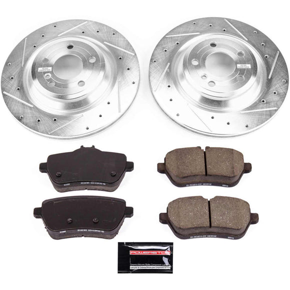 PowerStop Z23 Daily Driver Carbon-Fiber Ceramic Brake Pad and Drilled & Slotted