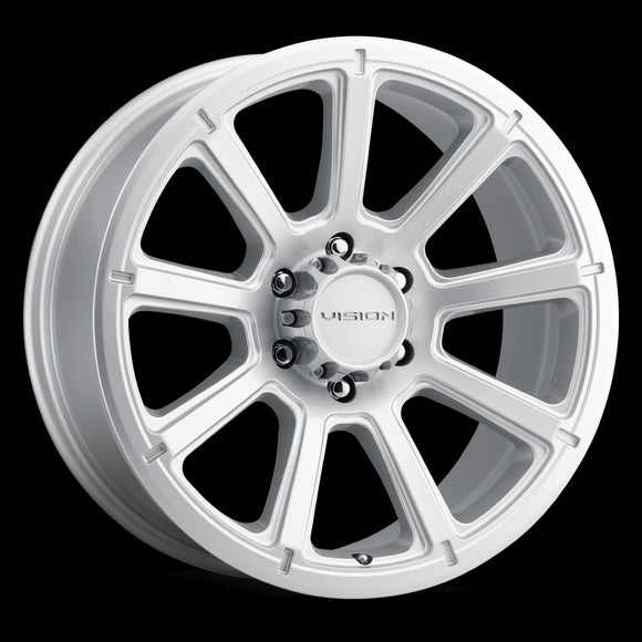 17x8.5 Vision 353 Turbine Silver Wheel 5x127 ET-6 CB78.1