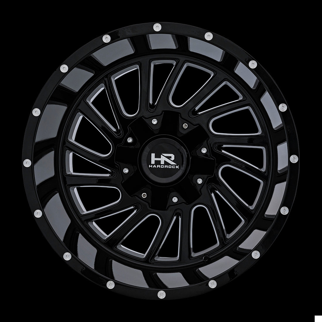 20x12 Hardrock Overdrive Gloss Black 6x135/139.7 ET-51 wheel/rim