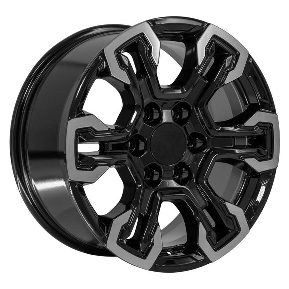 18" Replica CV65 fits Chevrolet Silverado 18 in. x 8.5 in. Gloss Black