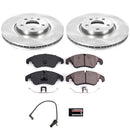 PowerStop OE Stock Replacement Low-Dust Ceramic Brake Pad and Rotor Kit