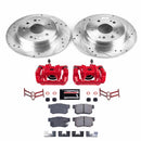 PowerStop Z23 Daily Driver Carbon-Fiber Ceramic Pads Drilled & Slotted Rotor & C