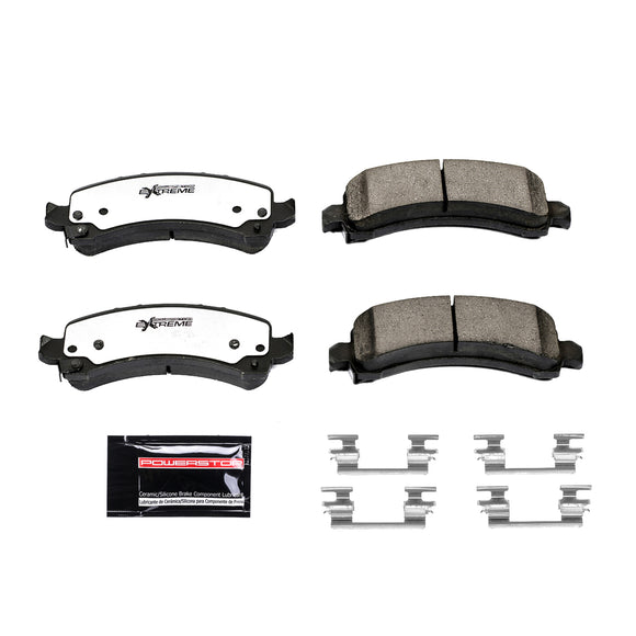 PowerStop Z36 Truck And Tow Carbon-Fiber Ceramic Brake Pads With Hardware