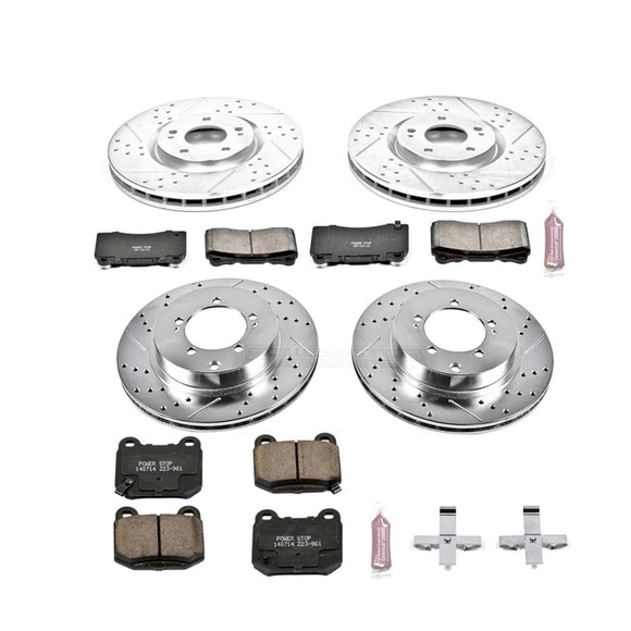 PowerStop Z23 Daily Driver Carbon-Fiber Ceramic Brake Pad and Drilled & Slotted