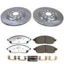 PowerStop Z36 Carbon-Fiber Ceramic Brake Pad with Drilled and Slotted Rotor Kit