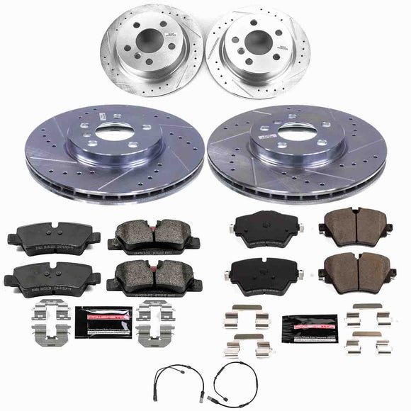 Z23 Daily Driver Carbon-Fiber Ceramic Brake Pad and Drilled & Slotted Rotor Kit