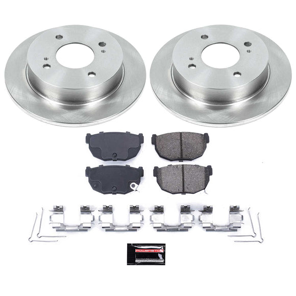 PowerStop OE Stock Replacement Low-Dust Ceramic Brake Pad and Rotor Kit