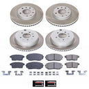 PowerStop Semi-Coated Rotor and Low-Dust Ceramic Brake Pad Kit