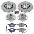 PowerStop OE Stock Replacement Low-Dust Ceramic Brake Pad, Rotor and Caliper Kit