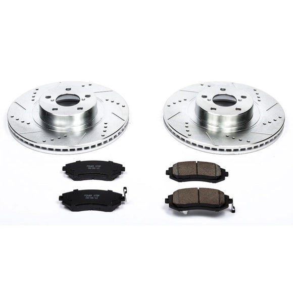 PowerStop Z23 Daily Driver Carbon-Fiber Ceramic Brake Pad and Drilled & Slotted