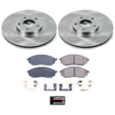 PowerStop OE Stock Replacement Low-Dust Ceramic Brake Pad and Rotor Kit