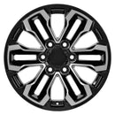 18" Replica CV69 fits Chevrolet Silverado 18 in. x 8.5 in. Gloss Black