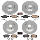 PowerStop Genuine Geomet Coated Rotor and Carbon-Fiber Ceramic Brake Pad Kit