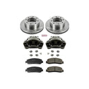 PowerStop OE Stock Replacement Low-Dust Ceramic Brake Pad, Rotor and Caliper Kit