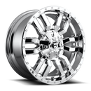 20x10 Fuel Off-Road D631 Sledge Chrome Plated 8x170 ET-18 CB125.1 Wheel Rim