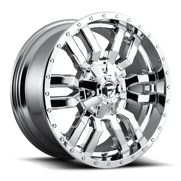 20x10 Fuel Off-Road D631 Sledge Chrome Plated 8x170 ET-18 CB125.1 Wheel Rim