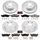 PowerStop Genuine Geomet Coated Rotor and Low-Dust Ceramic Brake Pad Kit