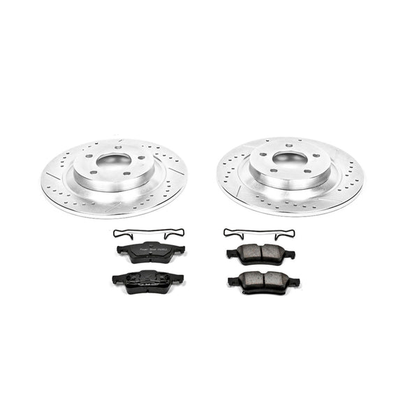 PowerStop Z23 Daily Driver Carbon-Fiber Ceramic Brake Pad and Drilled & Slotted