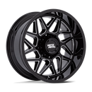 20X9 Moto Metal MO812 Turbine Gloss Black 8x180 ET20 Wheel Rim