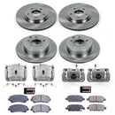 PowerStop OE Stock Replacement Low-Dust Ceramic Brake Pad, Rotor and Caliper Kit
