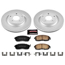 PowerStop Genuine Geomet Coated Rotor and Low-Dust Ceramic Brake Pad Kit