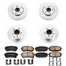 PowerStop Genuine Geomet Coated Rotor and Low-Dust Ceramic Brake Pad Kit