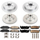 PowerStop Genuine Geomet Coated Rotor and Low-Dust Ceramic Brake Pad Kit