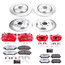 PowerStop Z36 Truck and SUV Ceramic Brake Pad, Drilled & Slotted Rotor, and Cali