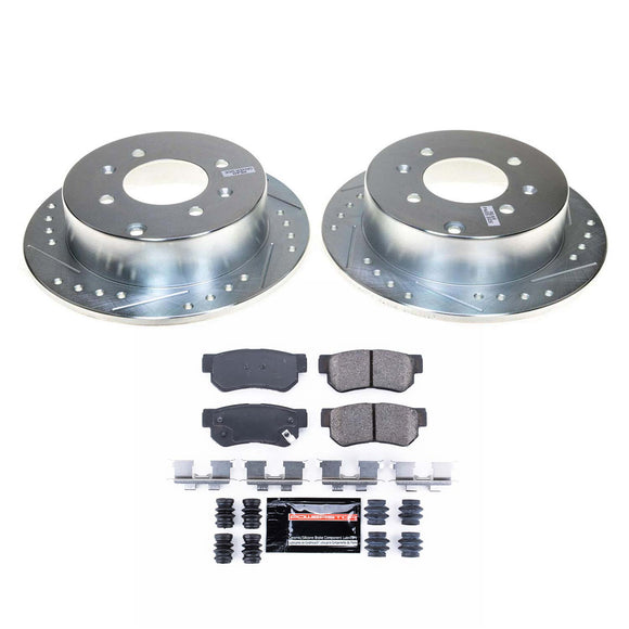 PowerStop Z23 Daily Driver Carbon-Fiber Ceramic Brake Pad and Drilled & Slotted