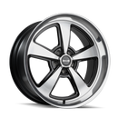 17x7 Ridler 652 Gloss Black Diamond Cut Face And Lip 5x114.3 ET0 Wheel