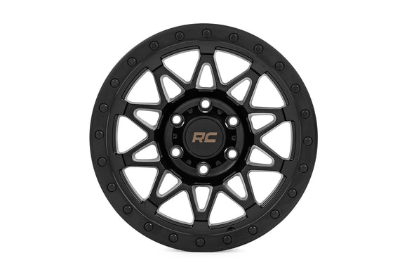 18x9 Rough Country 78 Series Black 6x135 ET0 Wheel Rim