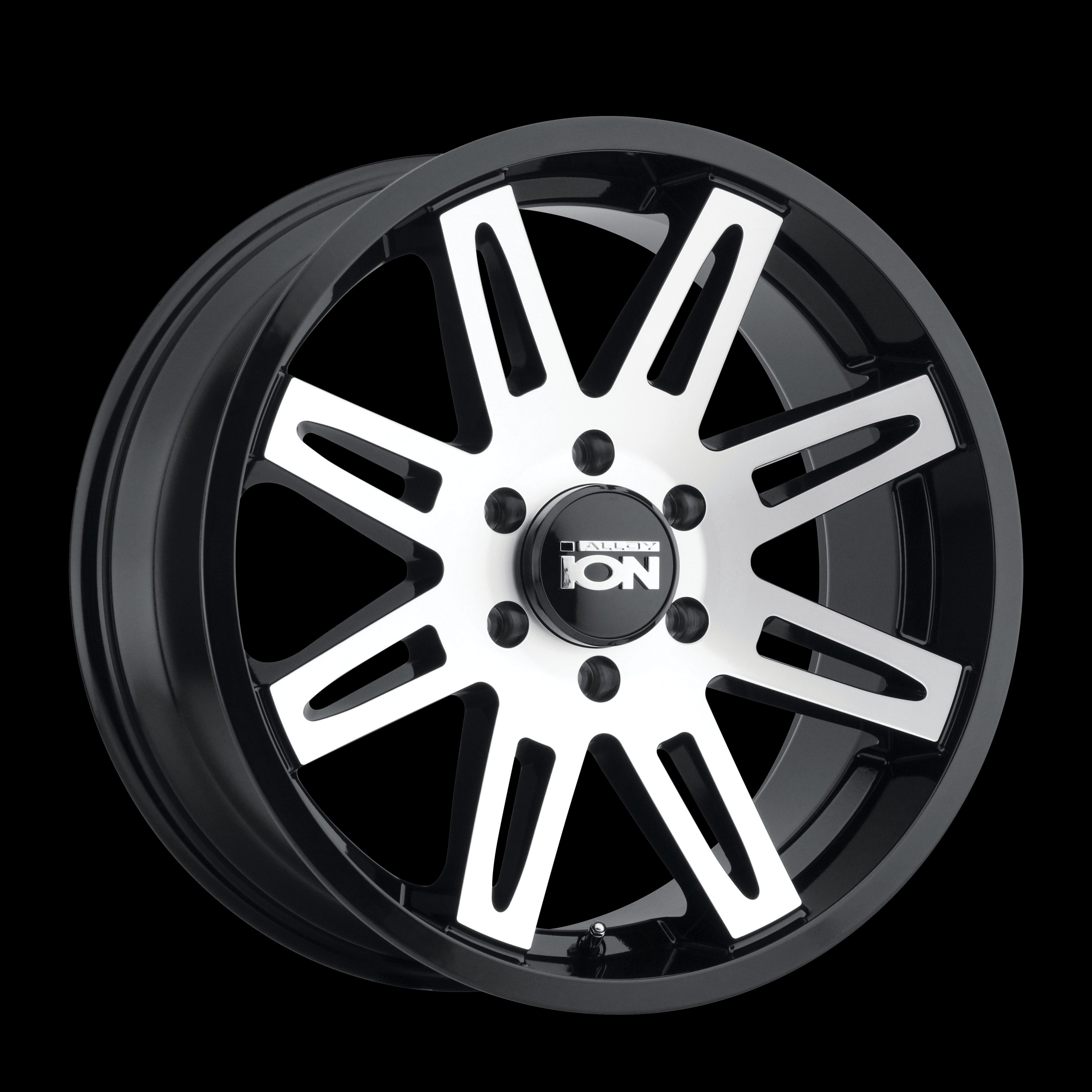 18X9 Ion Alloy 142 Black-Machined Wheel/Rim 5x127 ET0 142-8973B