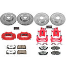 PowerStop Z26 Street Performance Ceramic Brake Pad, Drilled Slotted Rotor, and C