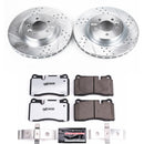 PowerStop Z36 Carbon-Fiber Ceramic Brake Pad with Drilled and Slotted Rotor Kit
