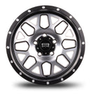 17x9 Mudder Trucker MT859 Mutiny Black Machined 5x127 5x5 ET-12 Wheel Rim-2