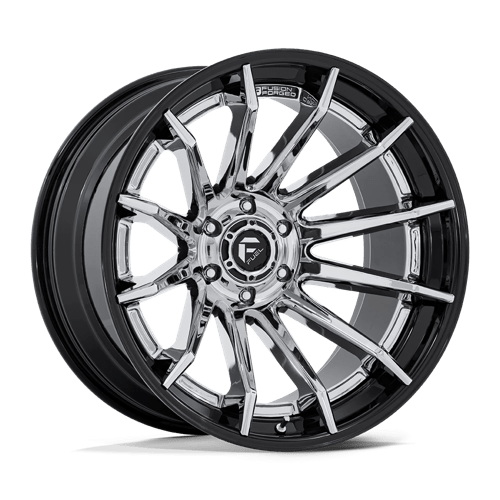 22x10 Fuel Off-Road FC403 Burn Chrome With Gloss Black Lip 6x139.7 ET-18 Wheel