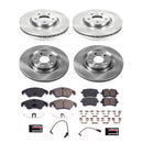 PowerStop OE Stock Replacement Low-Dust Ceramic Brake Pad and Rotor Kit